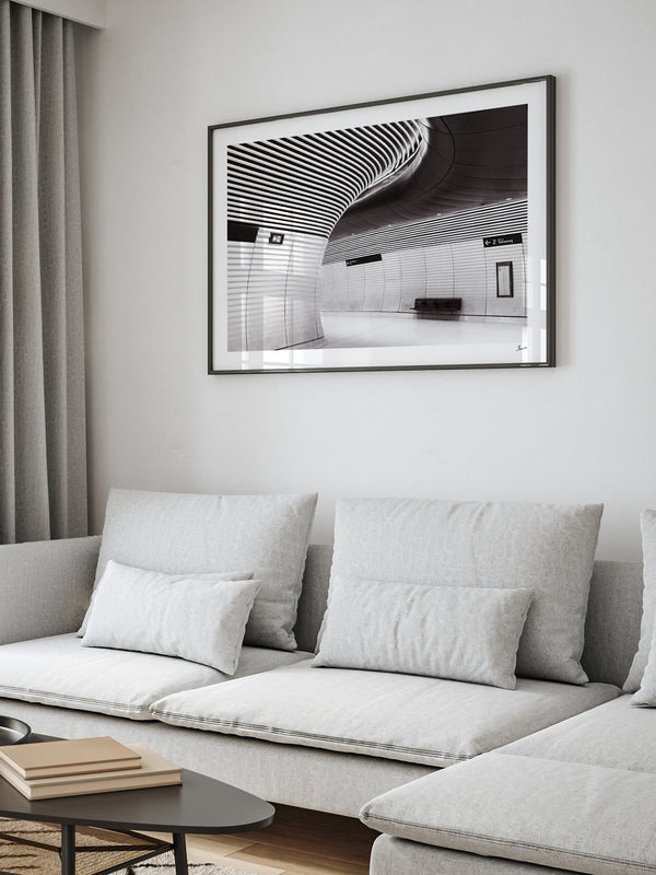 Gadigal Station 02 - Sydney — framed wall art print styled in a room · Australia Unseen