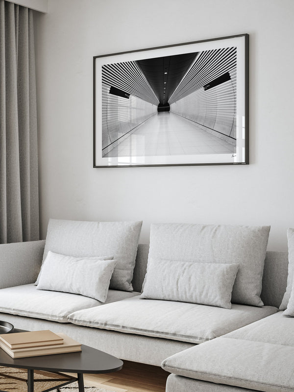 Gadigal Station 01 - Sydney — framed wall art print styled in a room · Australia Unseen