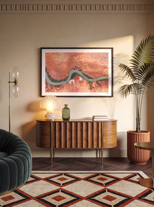 Jade Ribbon - Limited Edition — framed wall art print styled in a room · Australia Unseen