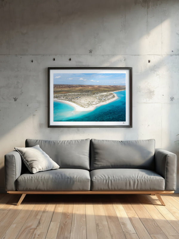 Turquoise Bay 01 - Western Australia — framed wall art print styled in a room · Australia Unseen