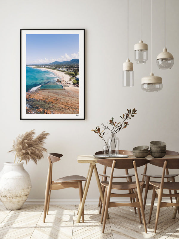 Bulli Rock Pool 01 - New South Wales — framed wall art print styled in a room · Australia Unseen