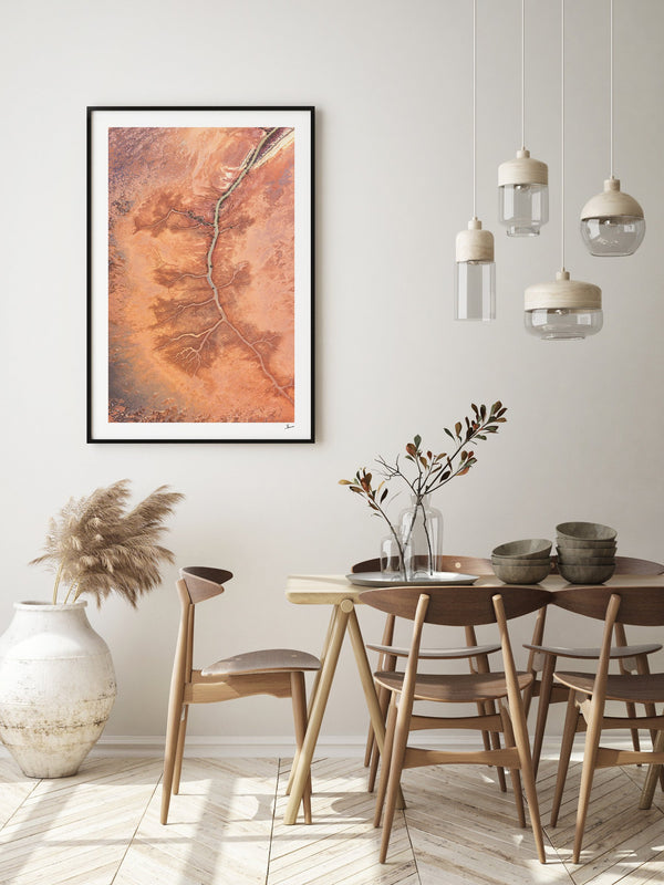Desert Spine - Limited Edition — framed wall art print styled in a room · Australia Unseen