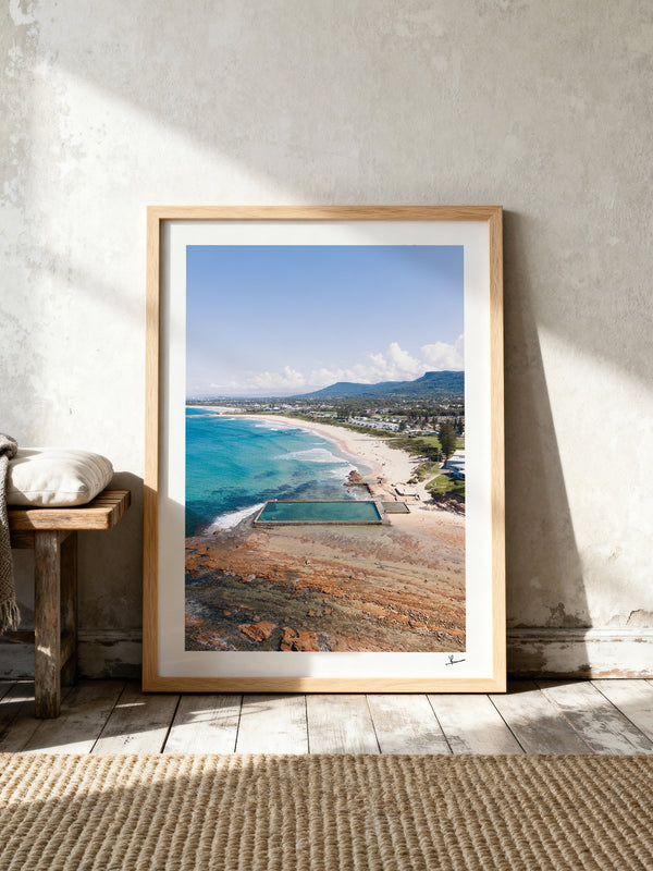 Bulli Rock Pool 01 - New South Wales — framed wall art print styled in a room · Australia Unseen
