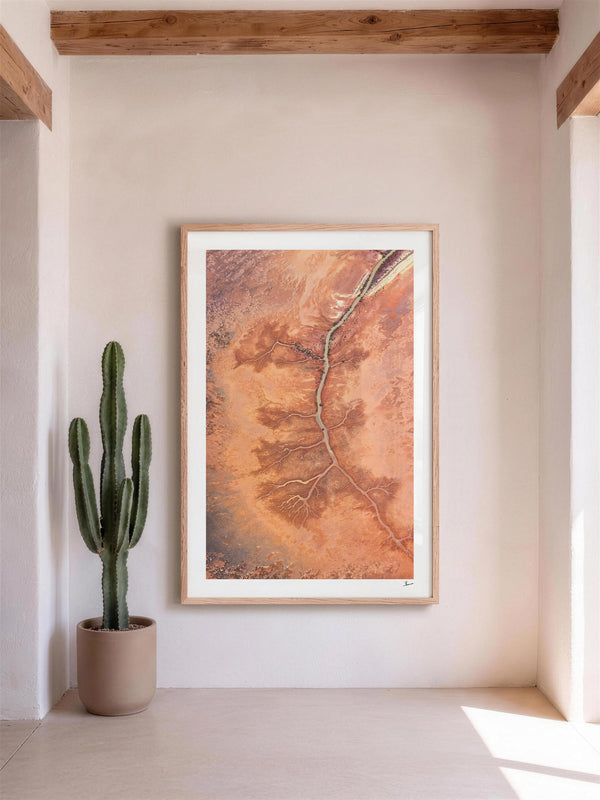 Desert Spine - Limited Edition — framed wall art print styled in a room · Australia Unseen
