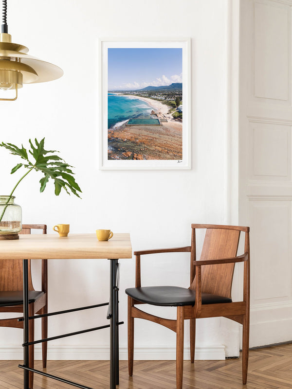 Bulli Rock Pool 01 - New South Wales — framed wall art print styled in a room · Australia Unseen