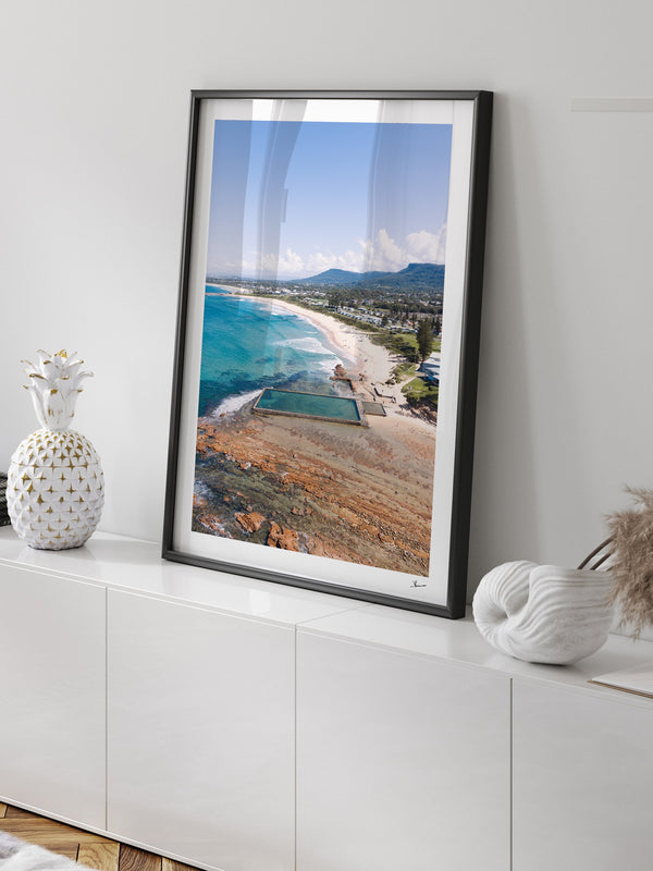 Bulli Rock Pool 01 - New South Wales — framed wall art print styled in a room · Australia Unseen