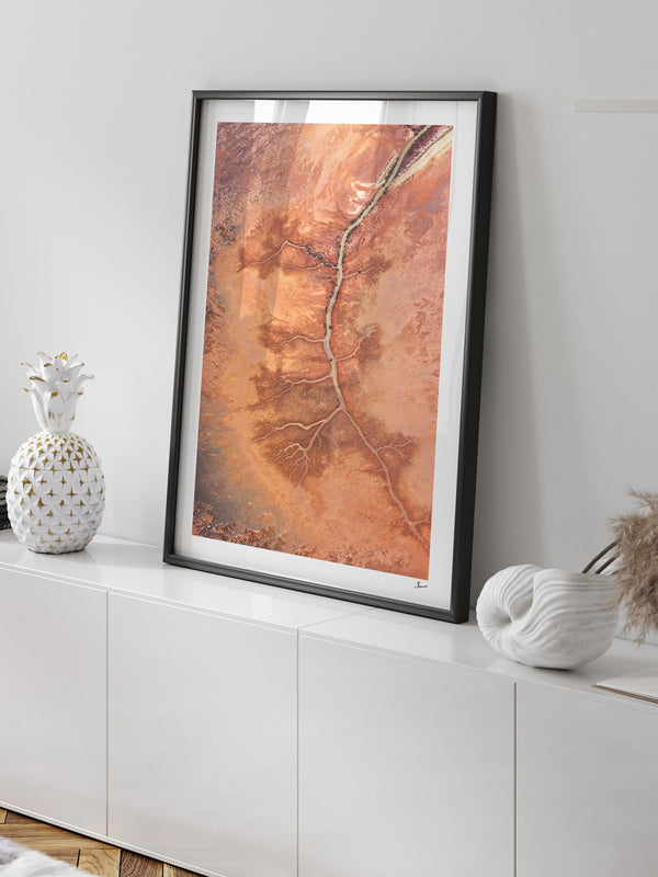 Desert Spine - Limited Edition — framed wall art print styled in a room · Australia Unseen