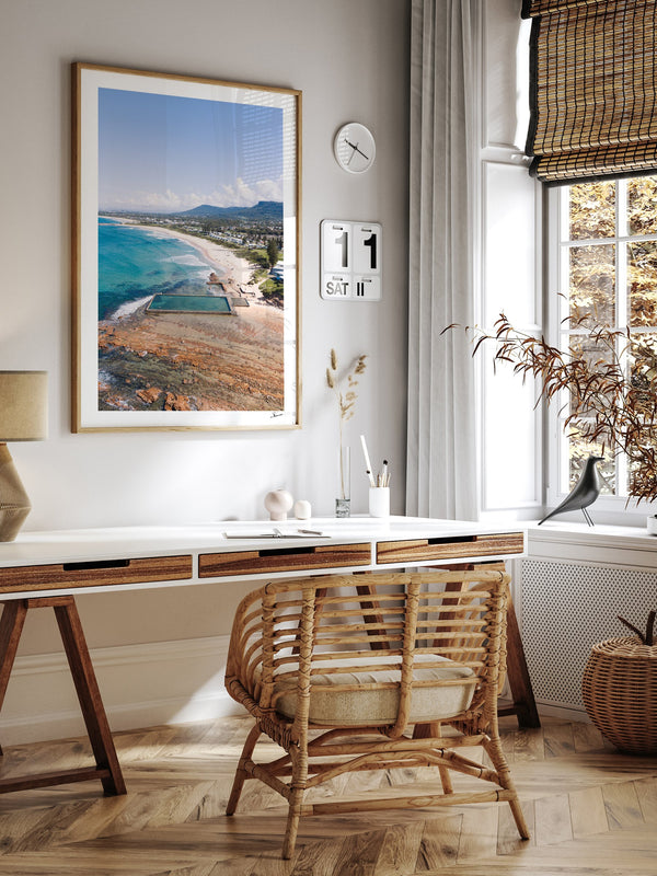 Bulli Rock Pool 01 - New South Wales — framed wall art print styled in a room · Australia Unseen
