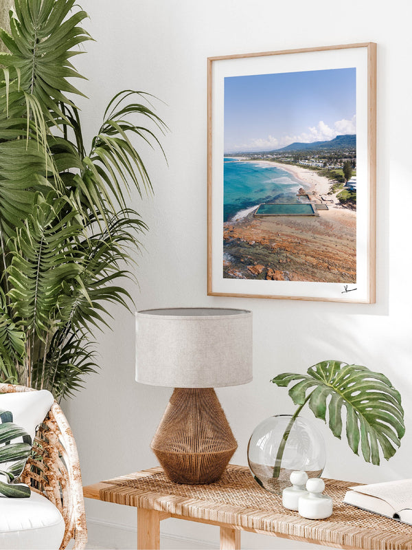 Bulli Rock Pool 01 - New South Wales — framed wall art print styled in a room · Australia Unseen