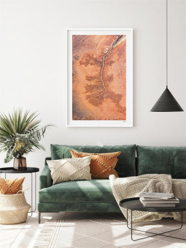 Desert Spine - Limited Edition — framed wall art print styled in a room · Australia Unseen