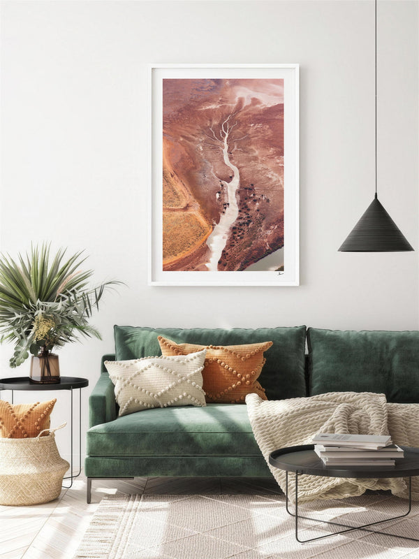 Dry Lightning - Limited Edition — framed wall art print styled in a room · Australia Unseen