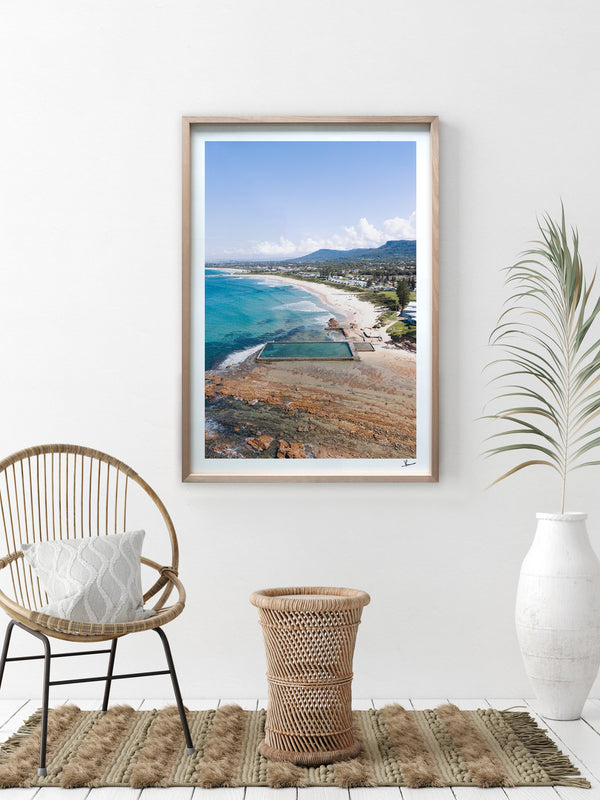 Bulli Rock Pool 01 - New South Wales — framed wall art print styled in a room · Australia Unseen