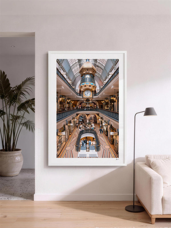 QVB 01 - Sydney — framed wall art print styled in a room · Australia Unseen