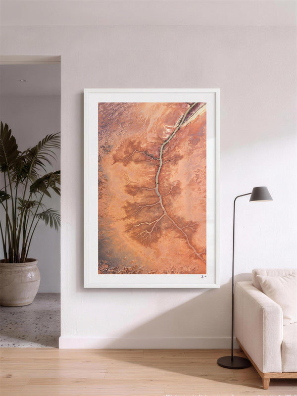 Desert Spine - Limited Edition — framed wall art print styled in a room · Australia Unseen