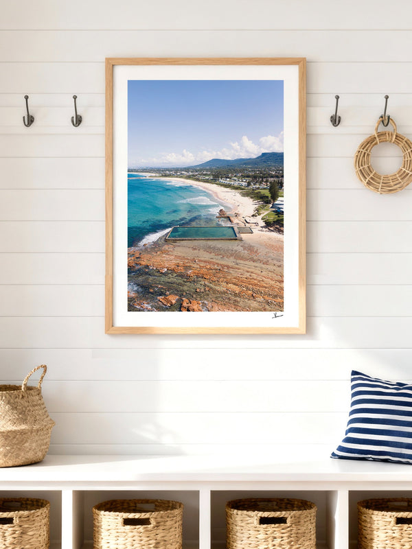 Bulli Rock Pool 01 - New South Wales — framed wall art print styled in a room · Australia Unseen