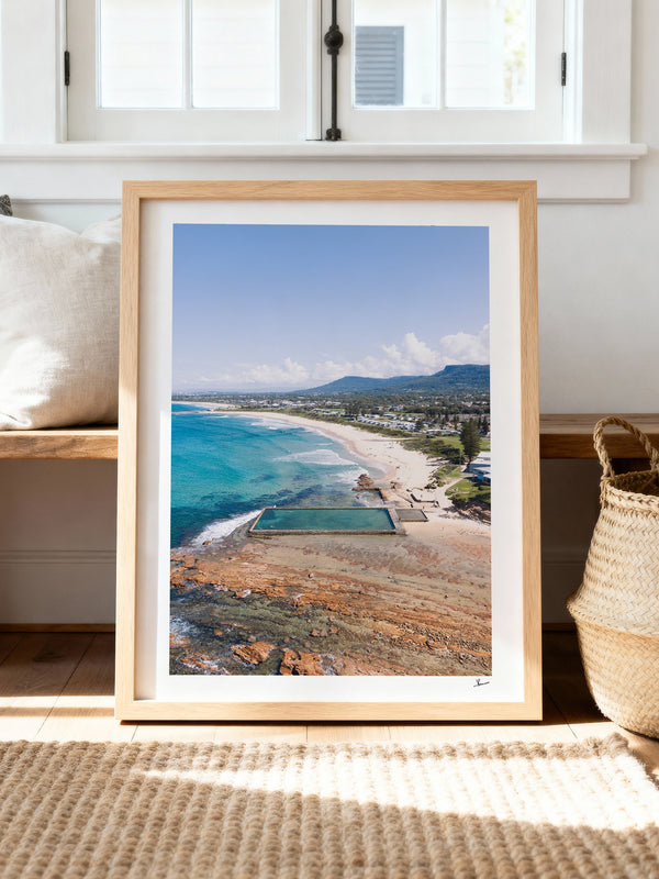 Bulli Rock Pool 01 - New South Wales — framed wall art print styled in a room · Australia Unseen