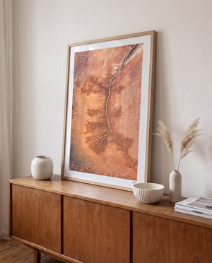 Desert Spine - Limited Edition — framed wall art print styled in a room · Australia Unseen
