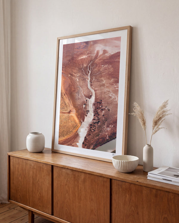 Dry Lightning - Limited Edition — framed wall art print styled in a room · Australia Unseen