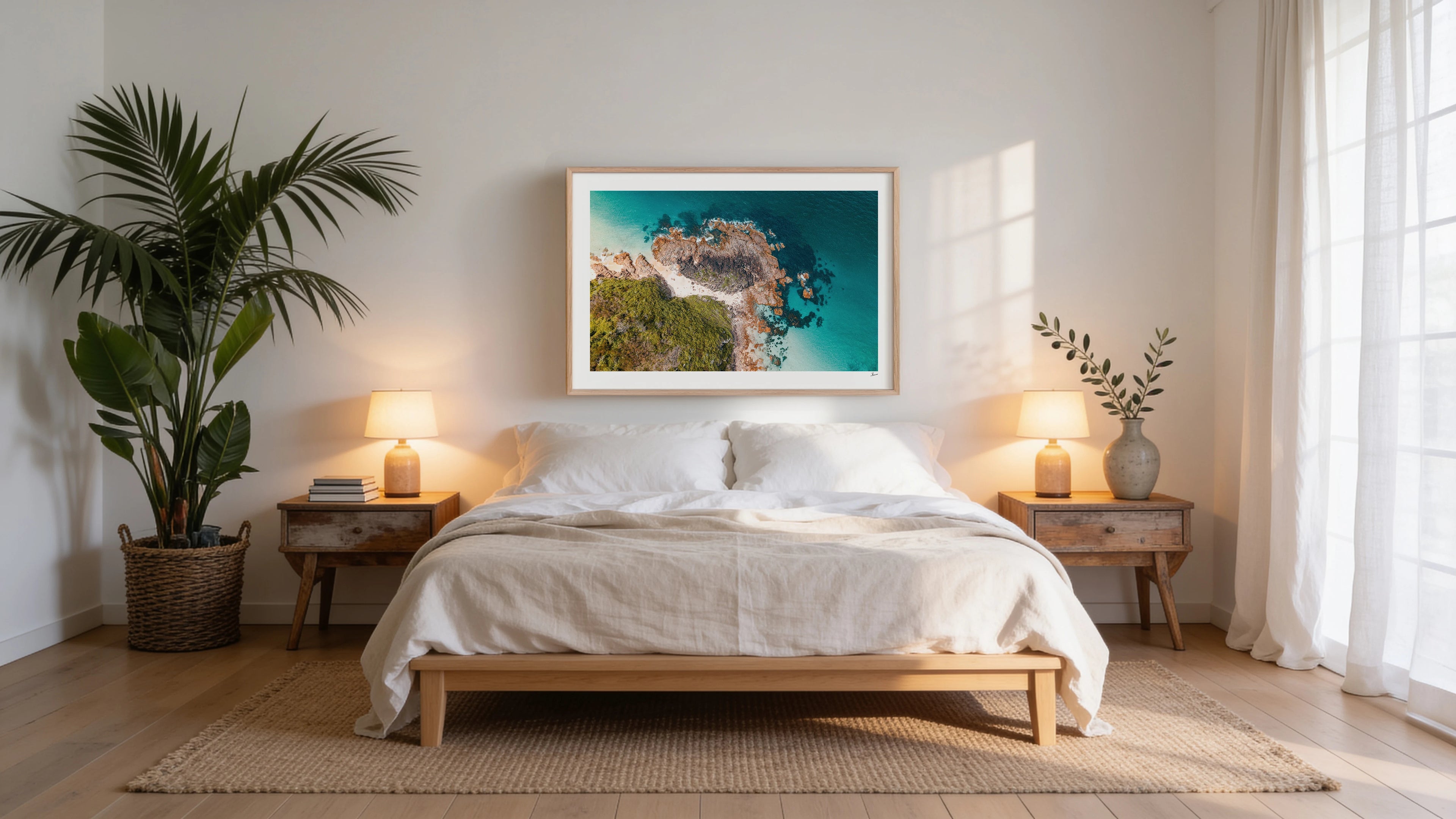 Coastal Contrast - Nelson Bay - Port Stephens Wall Art Print