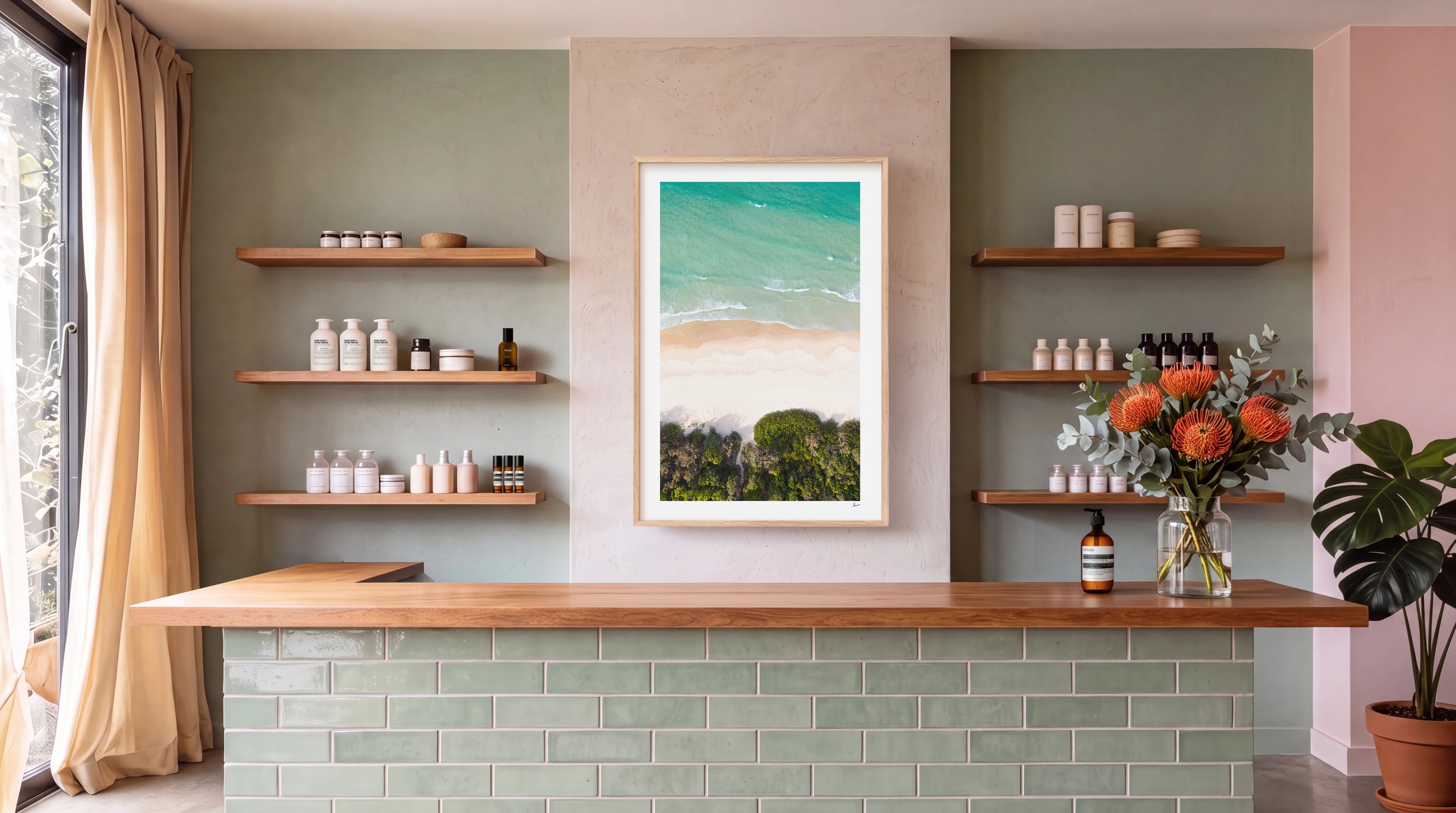 Noosa Main Beach 05 (North) - Sunshine Coast Wall Art Print