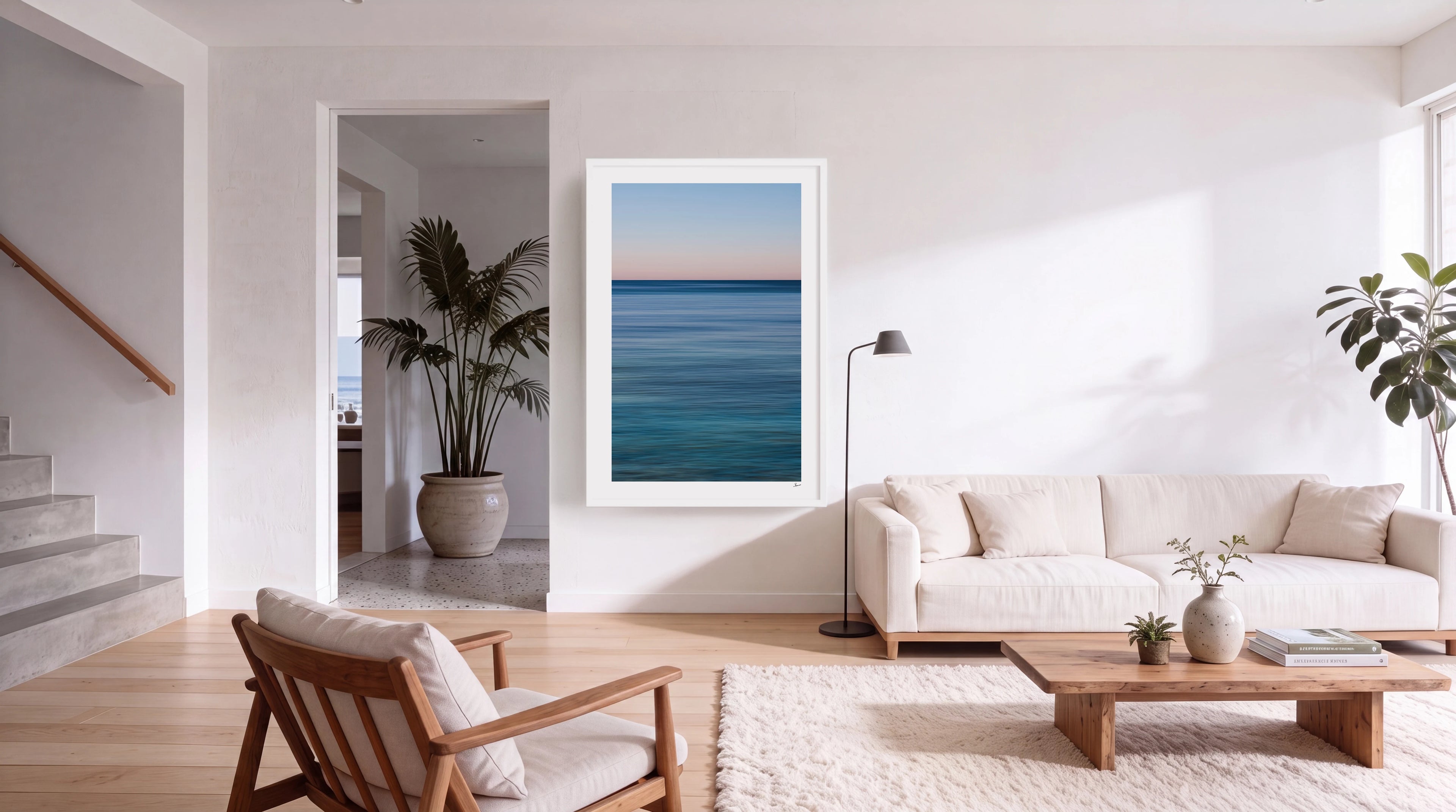 Stillness No. 1 - Ocean Abstract Wall Art Print