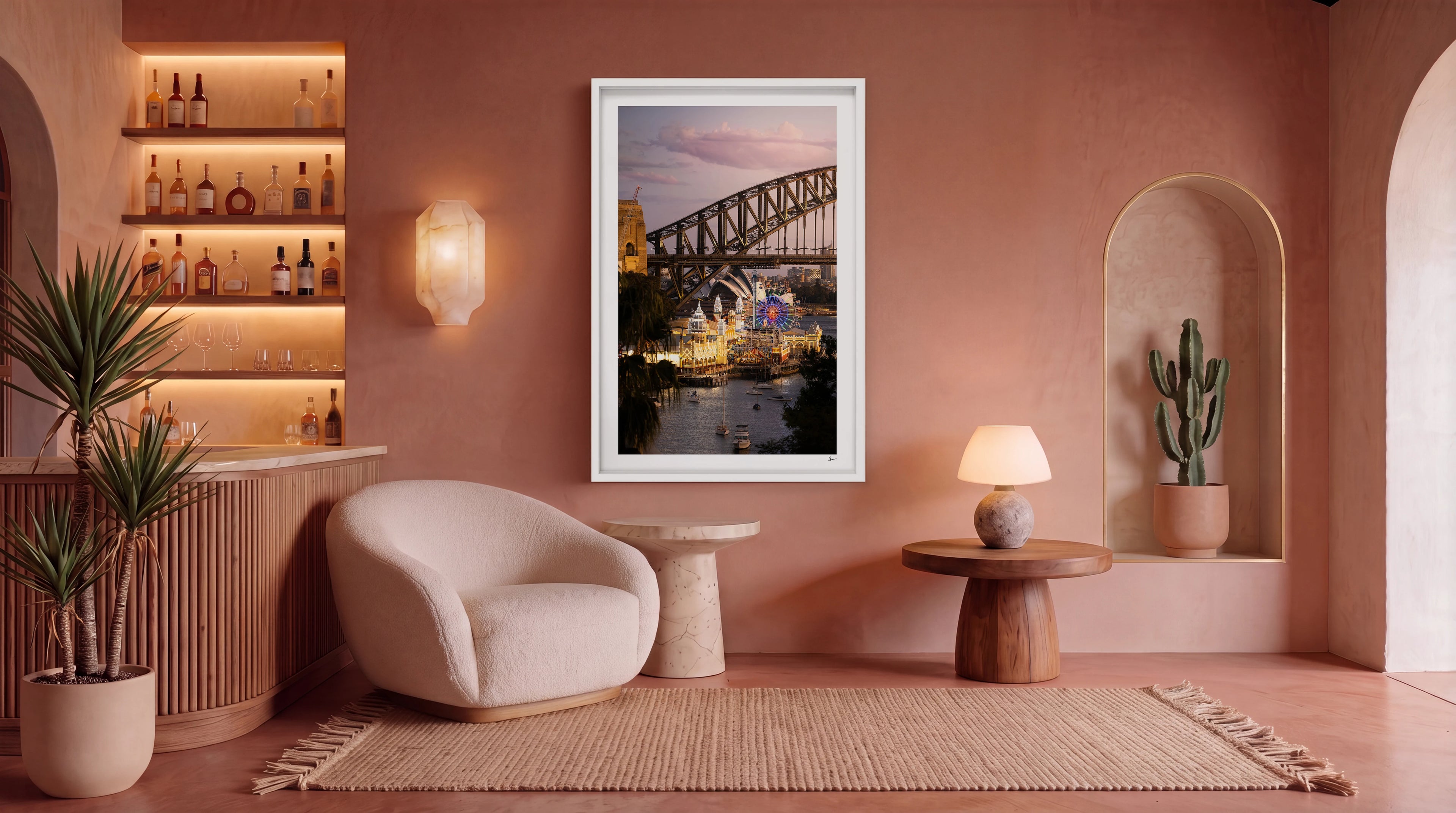 Luna Park 02 - Rainbow Ferris Wheel - Wall Art Print