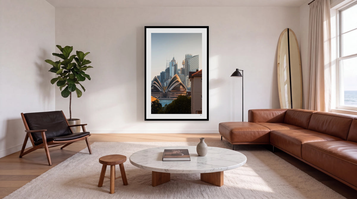 From across the harbour - Sydney Wall Art Print