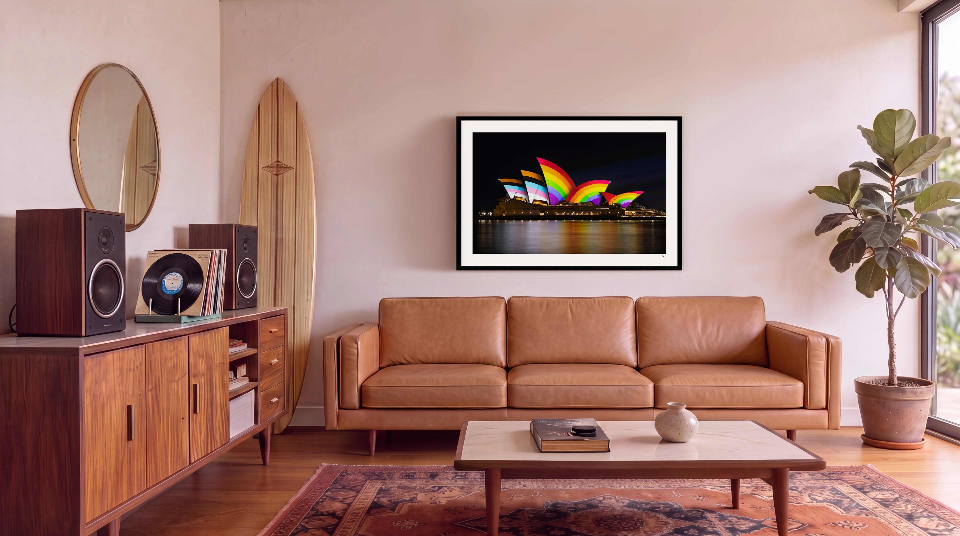 Sydney Opera House Progress Pride Flag - Wall Art Print