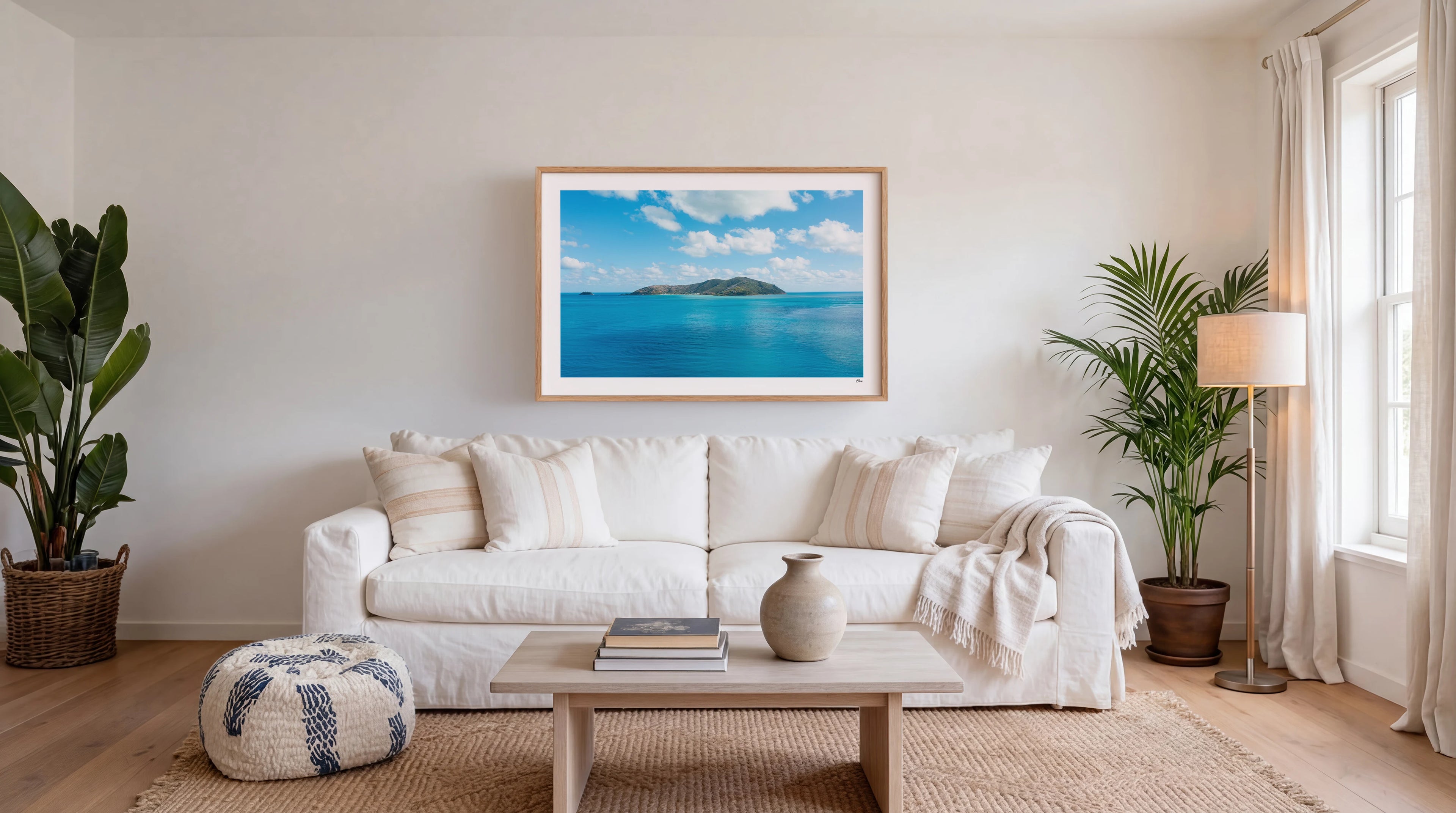 Tranquil Blues - Hayman Island, Whitsundays Wall Art Print
