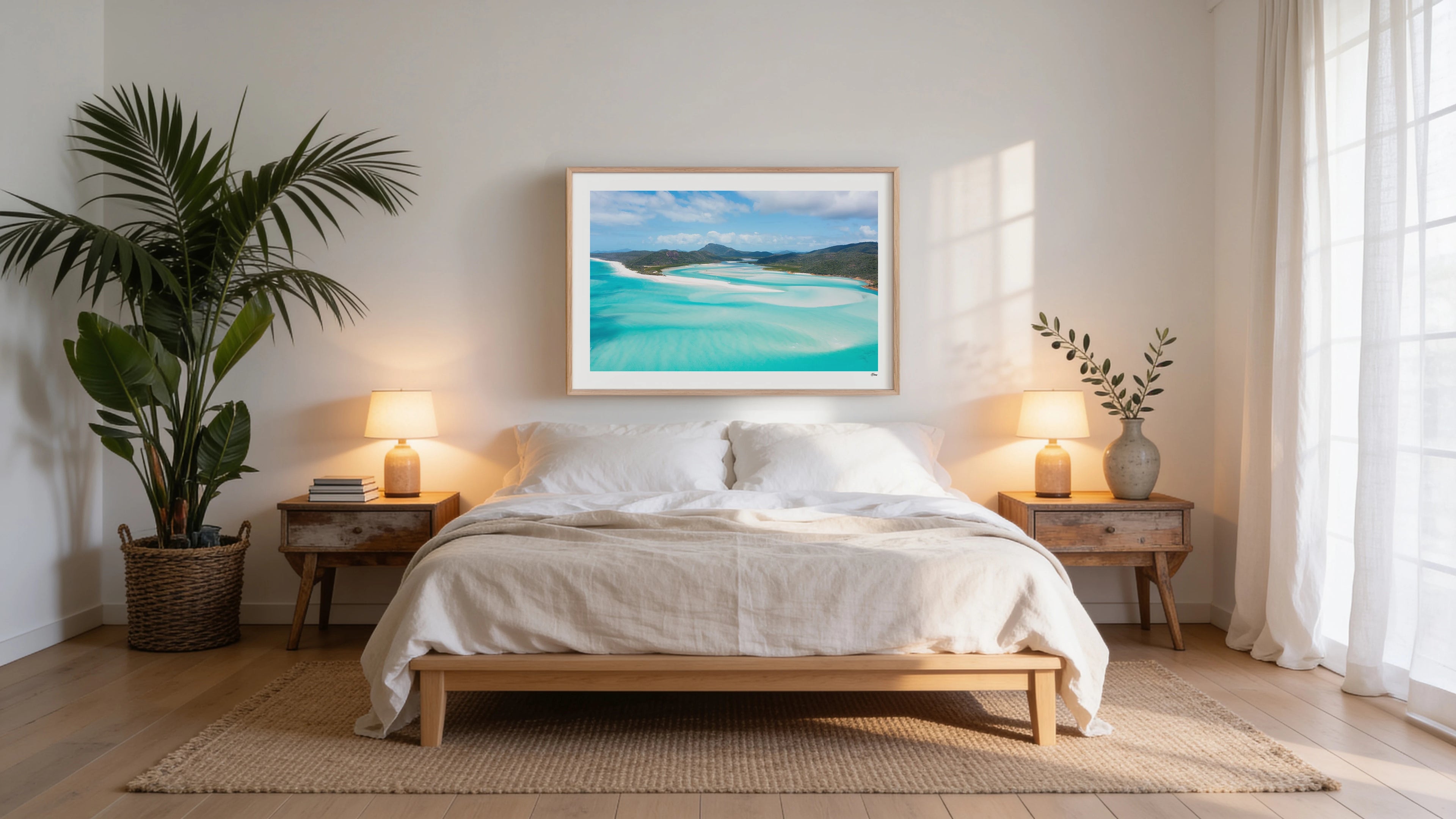 Hill Inlet Blues - Whitsundays Wall Art Print