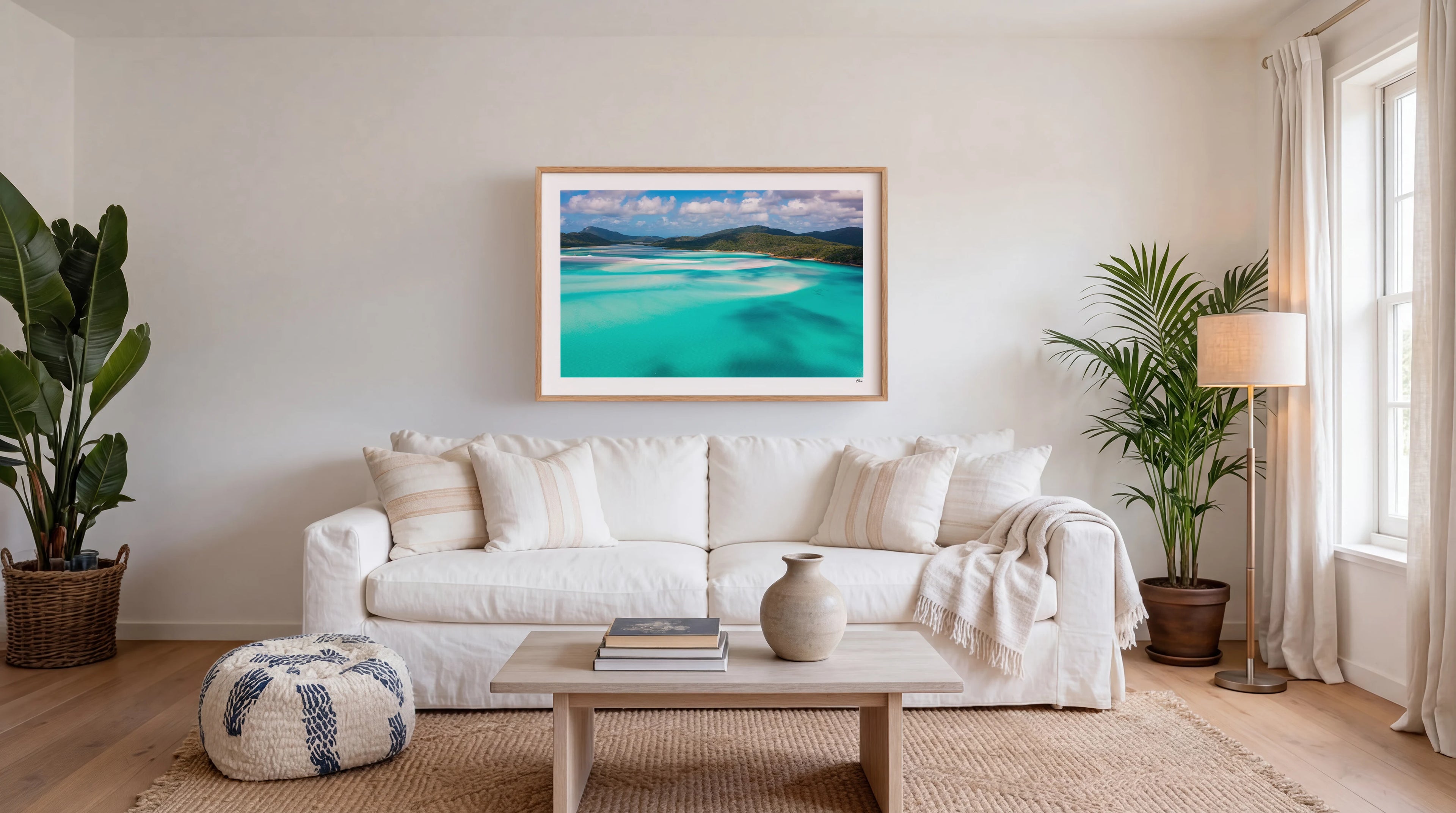 Turquoise Drift - Hill Inlet - Whitsundays Wall Art Print