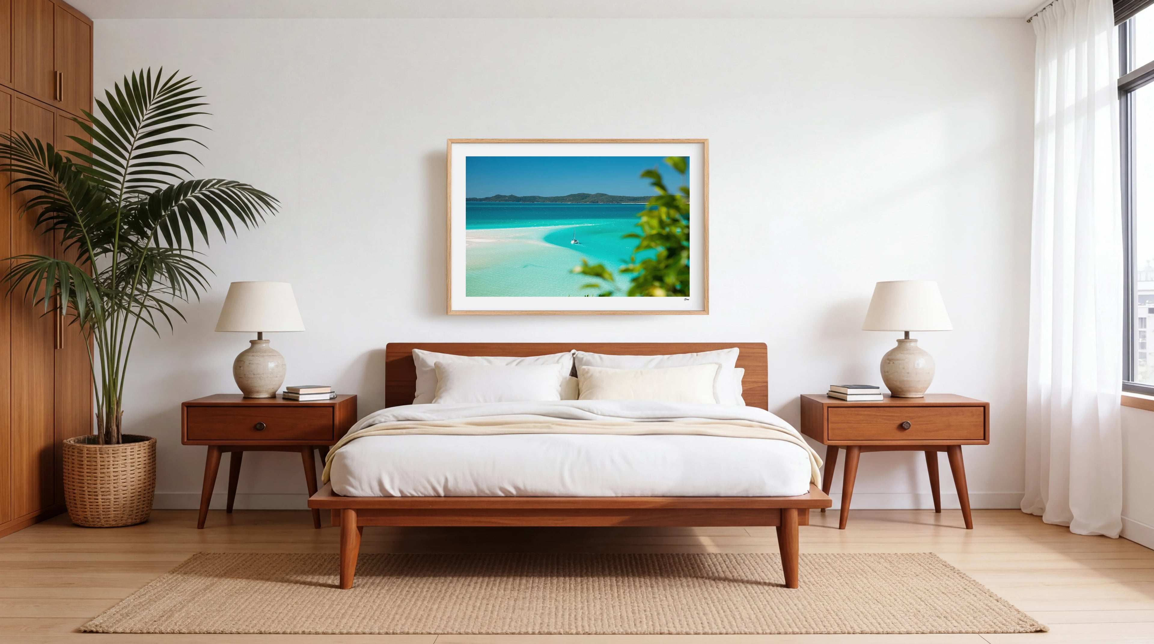 Sailing in Paradise - Hill Inlet - Whitsundays Wall Art Print