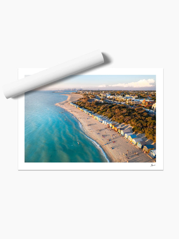 Brighton Bathing Boxes 02 - Wall Art Print