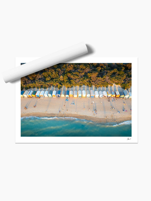 Brighton Bathing Boxes 01 - Wall Art Print