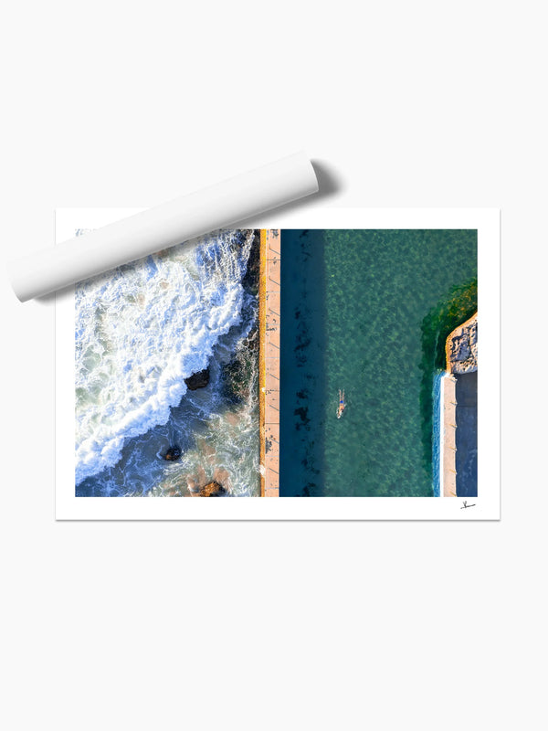 South Curl Curl Pool 03 - Wall Art Print