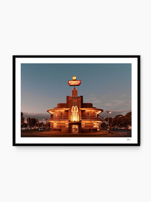Art Deco Maccas, Melbourne — wall art print by Vincent Rommelaere · Australia Unseen