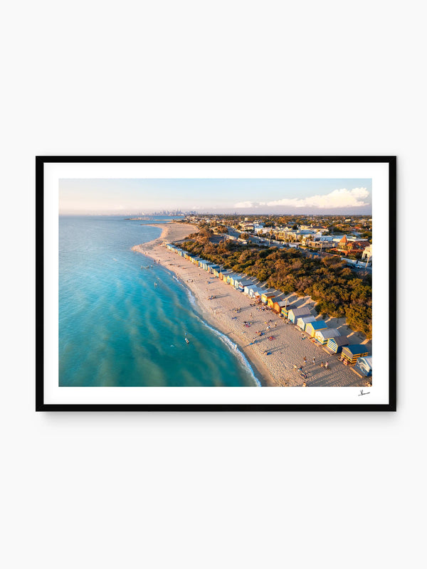 Brighton Bathing Boxes 02 - Wall Art Print