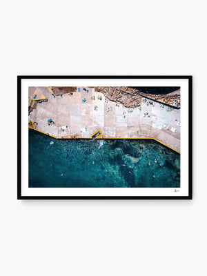 Clovelly Beach, Sydney — minimalist rock pool wall art print by Vincent Rommelaere · Australia Unseen