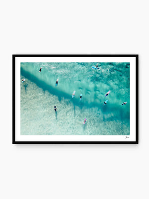 Freshie's Ripples - Freshwater Beach, Northern Beaches — minimalist surf wall art print by Vincent Rommelaere · Australia Unseen