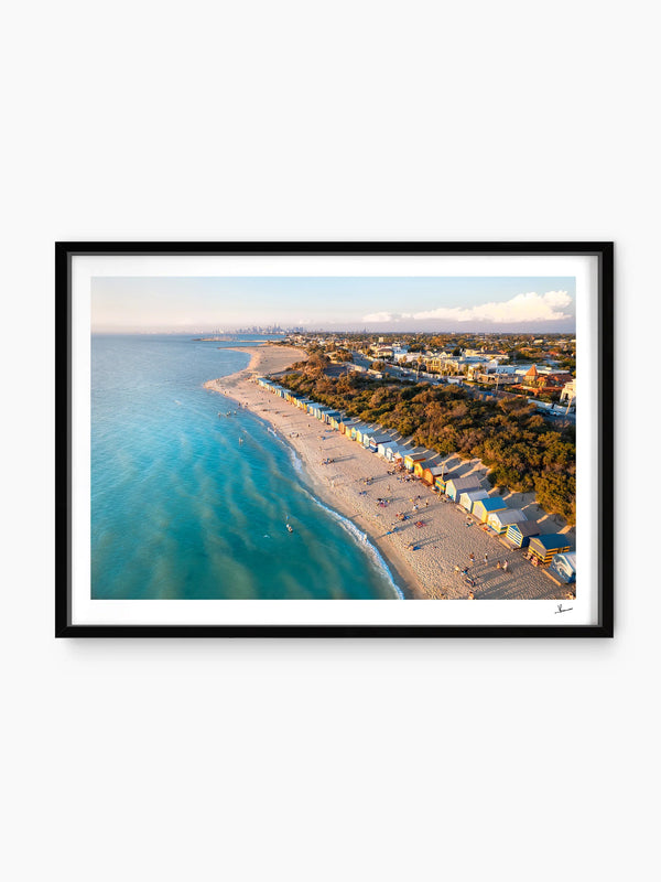 Brighton Bathing Boxes 02 - Wall Art Print