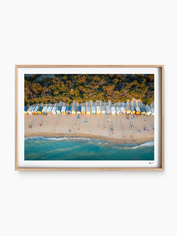 Brighton Bathing Boxes 01 - Wall Art Print