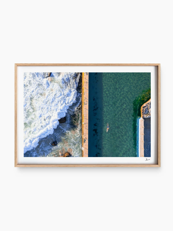 South Curl Curl Pool 03 - Wall Art Print