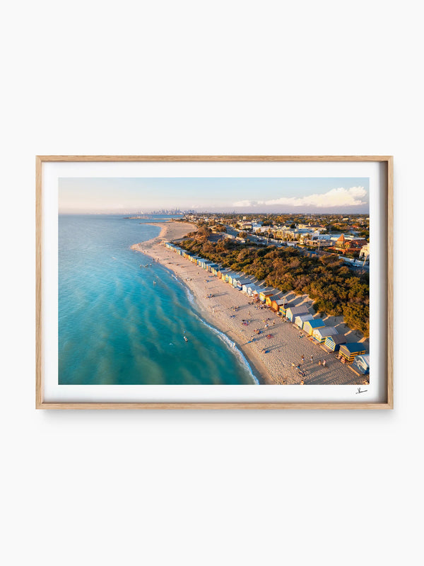 Brighton Bathing Boxes 02 - Wall Art Print