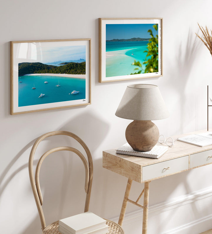 Anchored Bliss – South Whitehaven – Whitsundays Wall Art Print - Australia Unseen