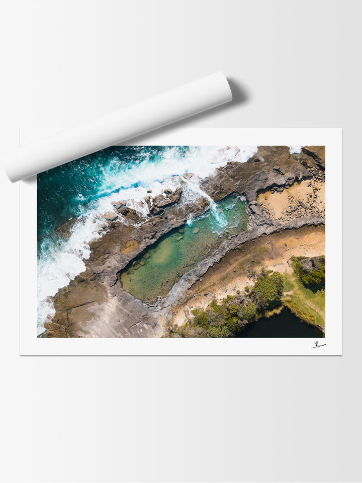 Angourie Rock Pool 02 - Wall Art Print - Australia Unseen