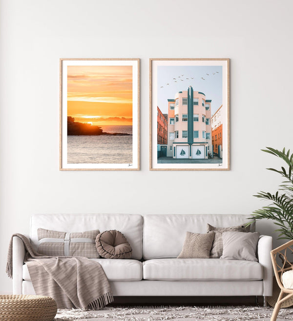 Ben Buckler Sunrise - Bondi Beach Wall Art Print - Australia Unseen