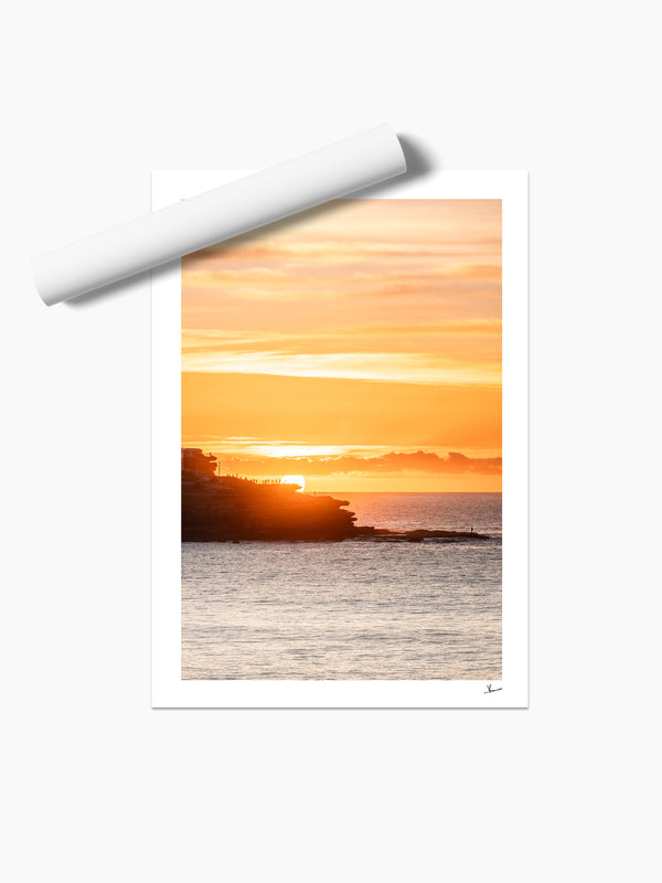 Ben Buckler Sunrise - Bondi Beach Wall Art Print - Australia Unseen