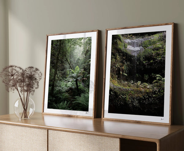 Blue Mountains 04 - Waterfall - Wall Art Print - Australia Unseen