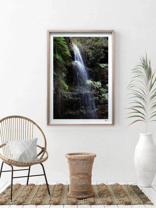 Blue Mountains 05 - Waterfall - Wall Art Print - Australia Unseen
