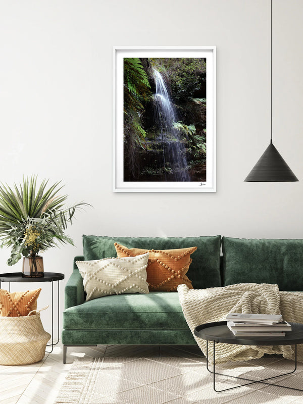 Blue Mountains 05 - Waterfall - Wall Art Print - Australia Unseen